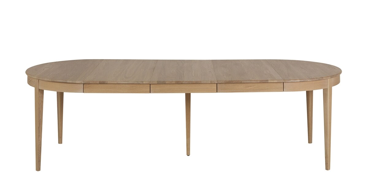 Runt matbord Eik Ø112 cm | Norrgavel Spisebord med ileggsplater massiv eik. $19,274.00 | Rundt