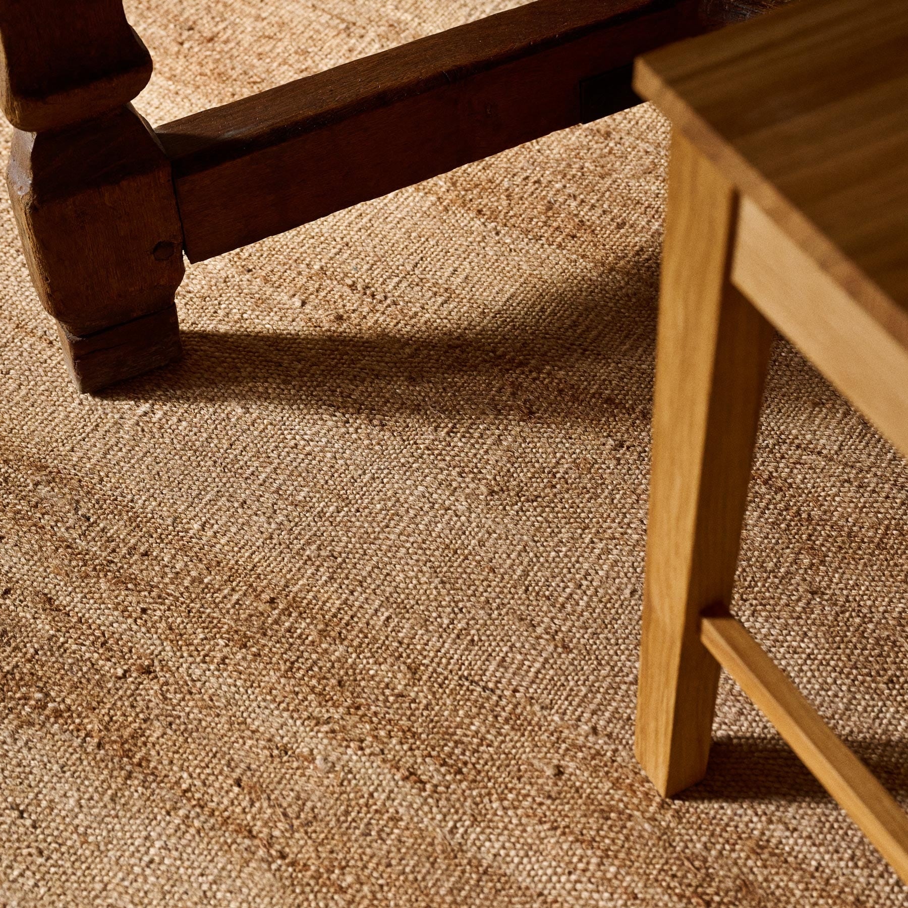 Teppeprøve Flat hemp natural