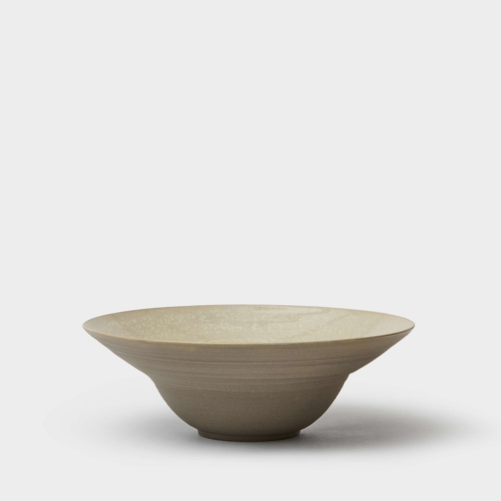 Pastaskål krystallglasur/brun 25 cm