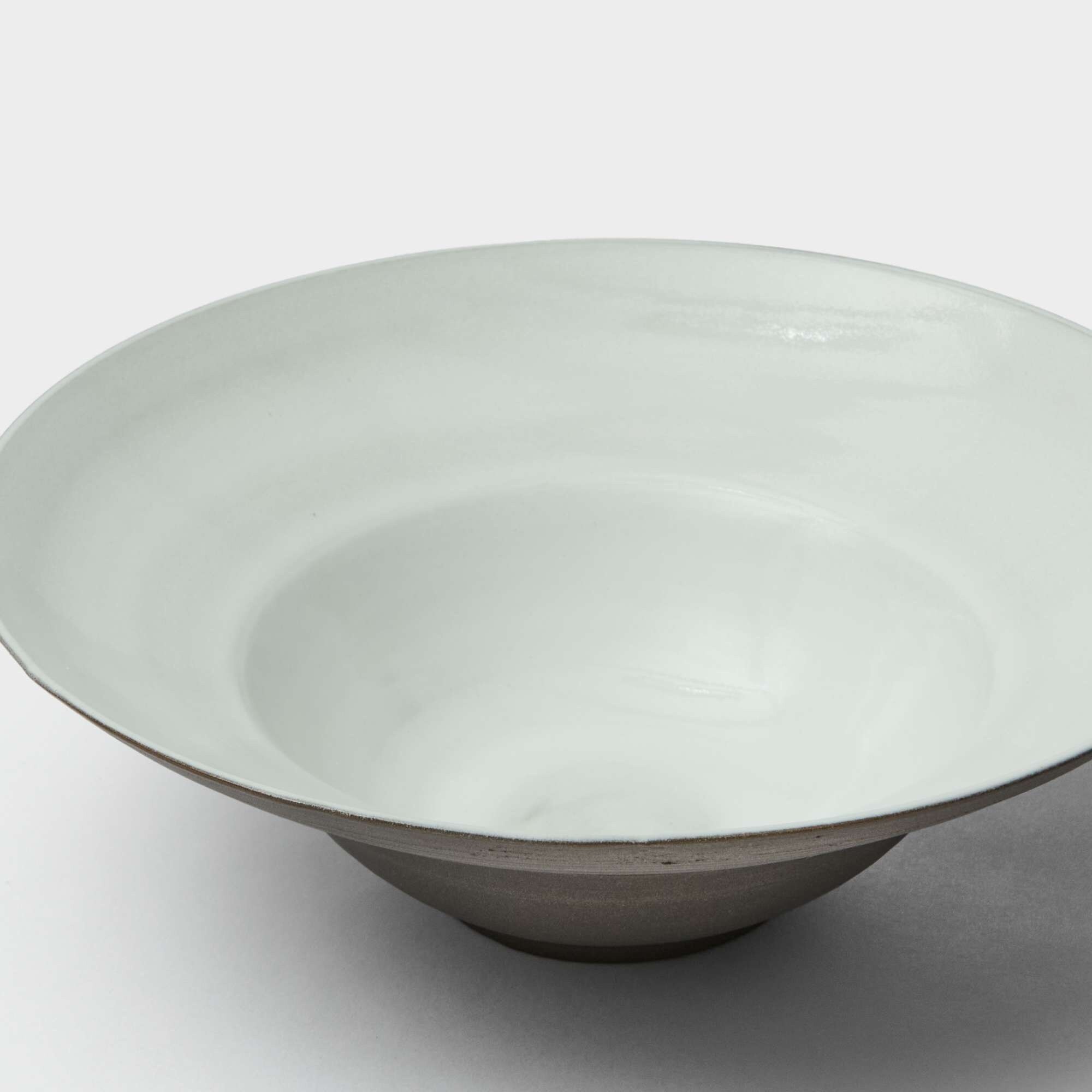 Pastaskål hvit/brun 25 cm