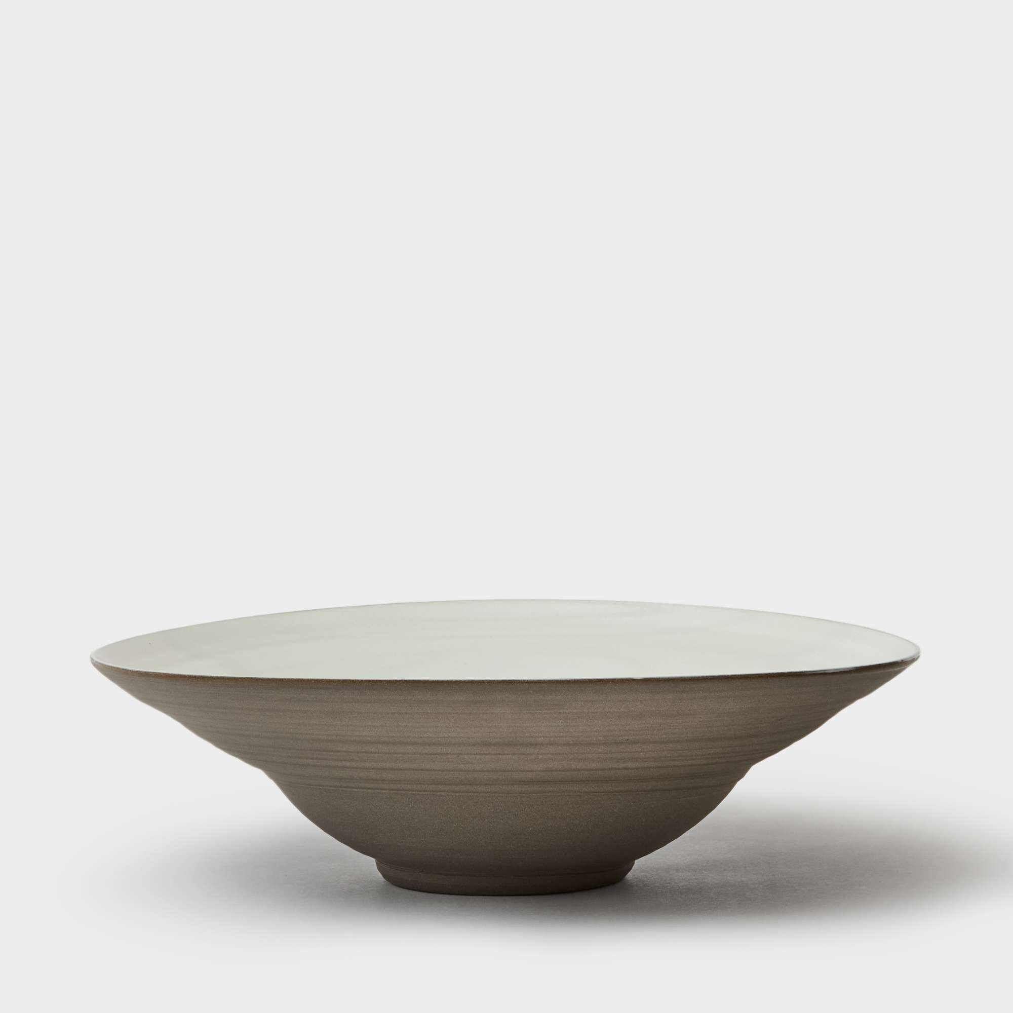 Serveringsfat hvit/brun 30 cm