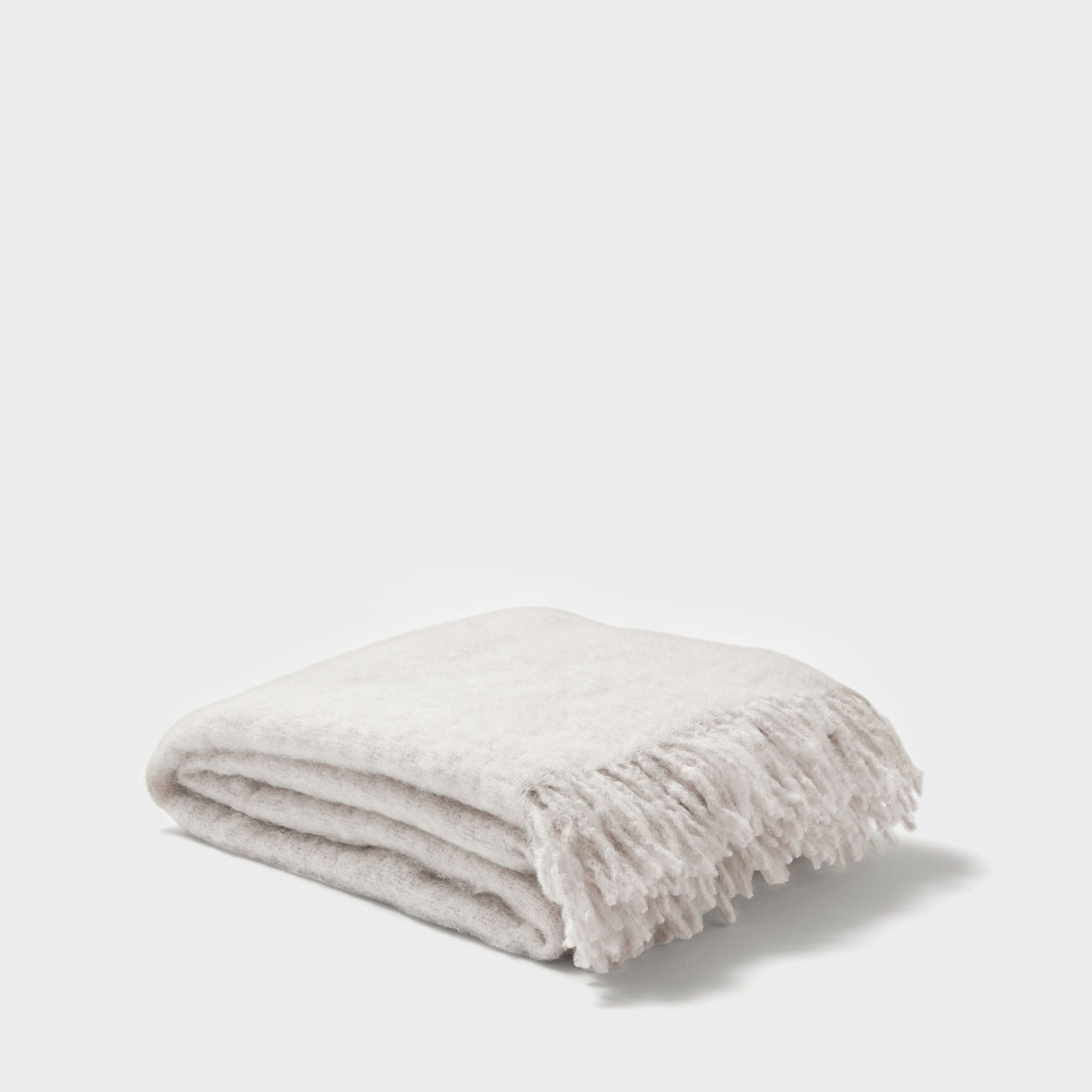 Pledd Mohair bright white