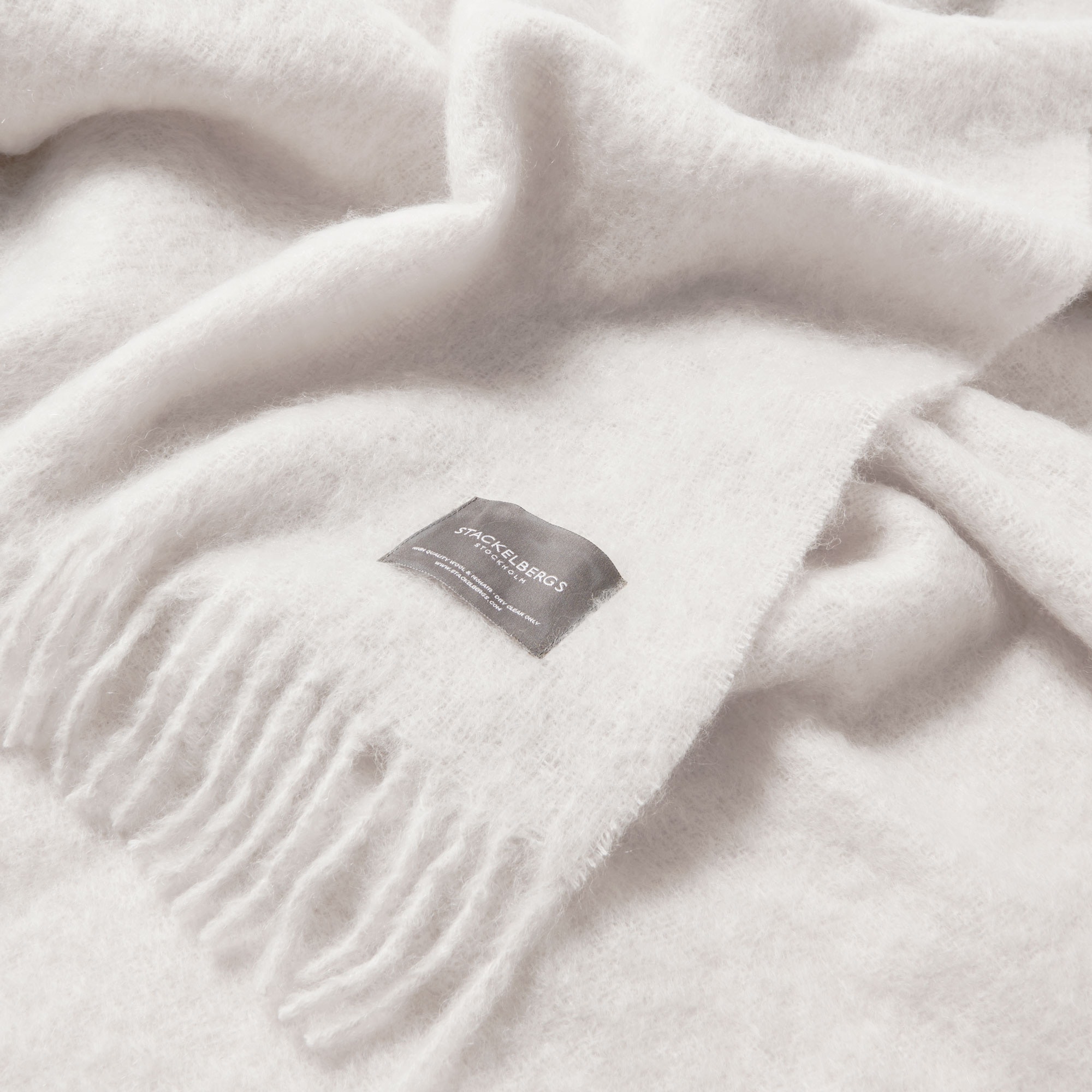Pledd Mohair bright white