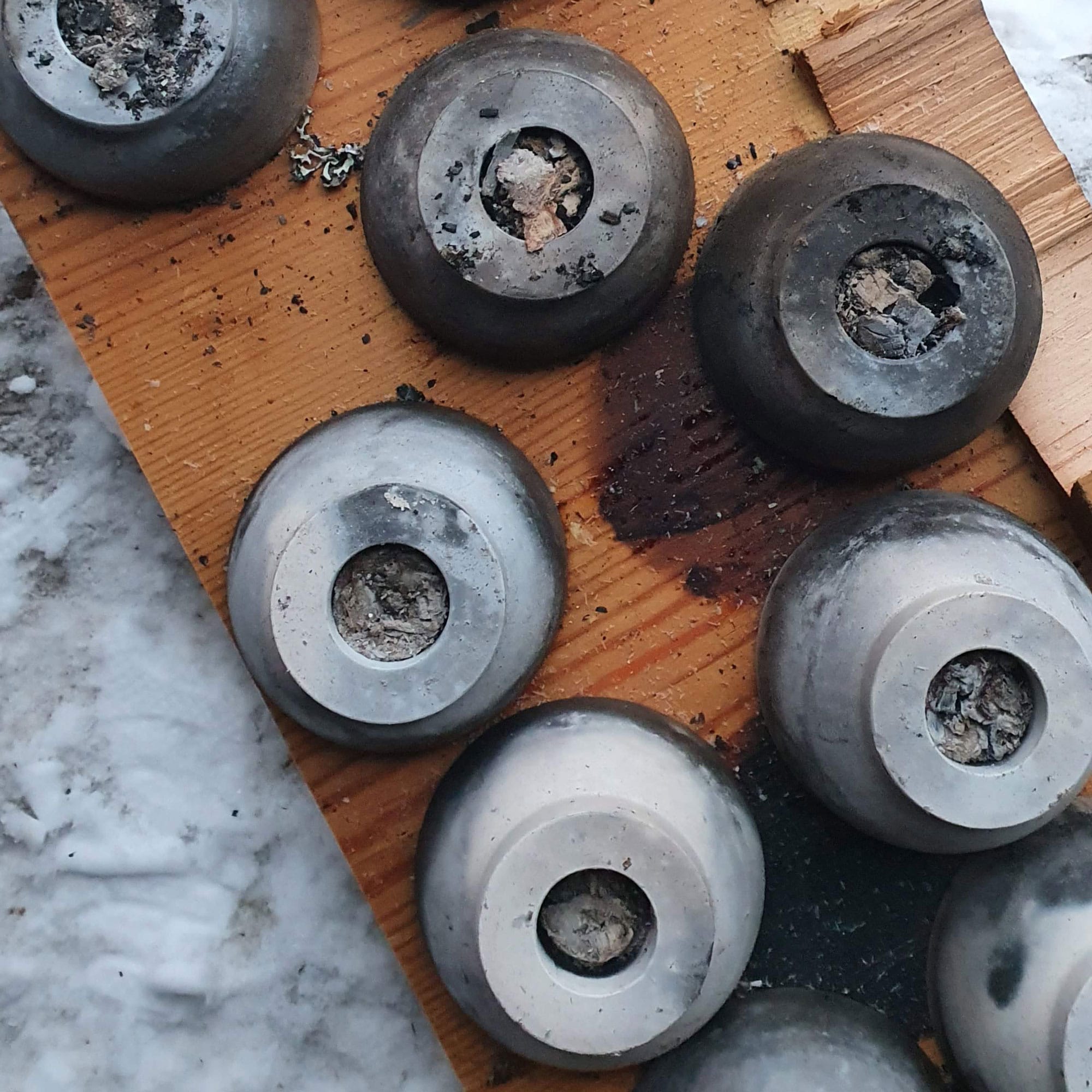 Lysestake lav eggeskallhvit